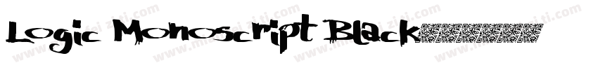 Logic Monoscript Black字体转换
